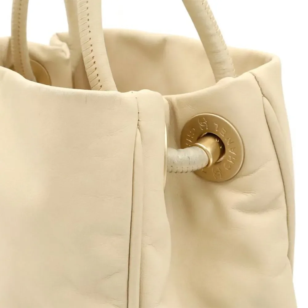 Chanel Camellia Logo Tote Bag